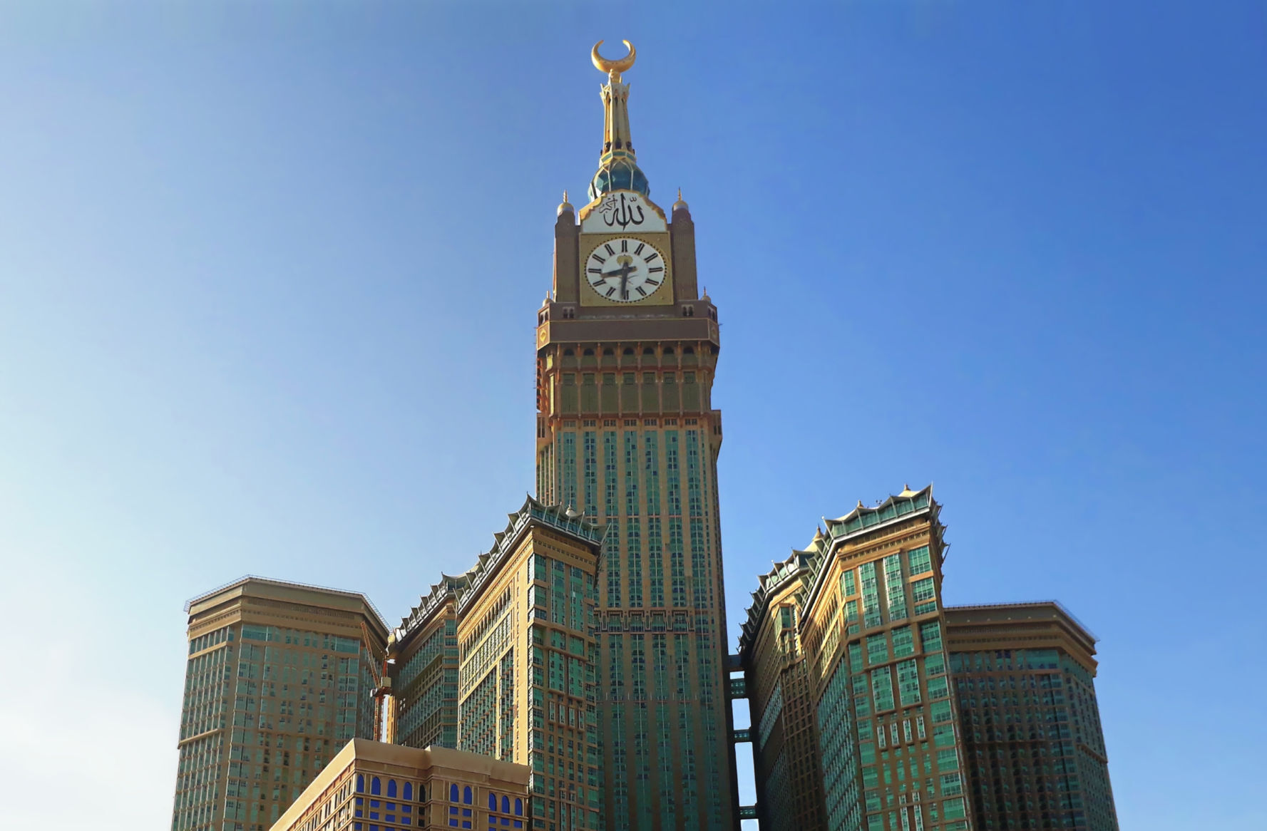 Abraj Al-Bait Towers in Mecca, Saudi Arabia